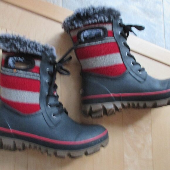Bogs Arcata Striped Winter Boots Womens 8 - Picture 8 of 12